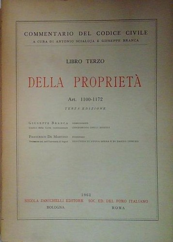Della proprietà art 1100 1172 - della,