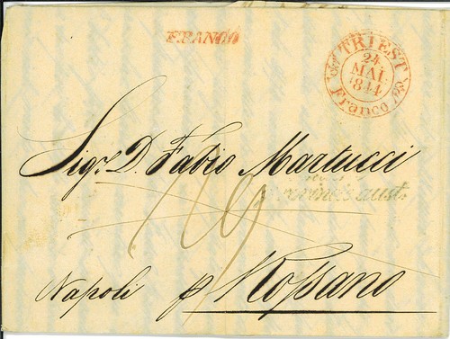 Lettera prefilatelica trieste - lettera,