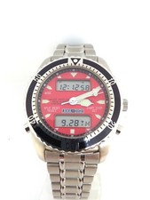 OROLOGIO uomo ANA-DIGIT Sigel,Cronografo,Suoneria,Dual Time,Countdown, Acciaio