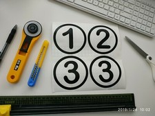 NUMERI / LETTERE ADESIVI PER INVENTARI AUTO MOTO FLOTTE NOLEGGIO FURGONI RICAMBI