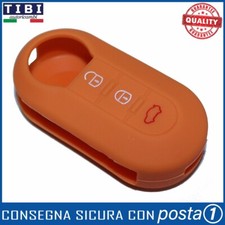 GUSCIO CHIAVE COVER ARANCIONE SILICONE FIAT 500 L BRAVO PANDA GRANDE PUNTO EVO