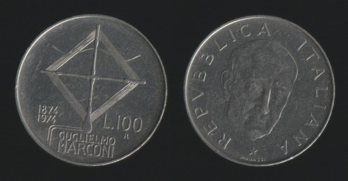 100 lire 1974 guglielmo - 100,