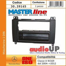 MASCHERINA RADIO 1 DIN MERCEDES CLASSE A W169 2005 IN POI ADATTATORE AUTO UN DIN