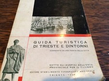 Trieste Guida Turistica Vintage Guida Turistica 1958 Mappa Pieghevole