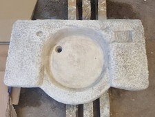 LAVELLO LAVABO LAVANDINO PILOZZO RUSTICO PER CUCINA DA GIARDINO ESTERNO CEMENTO