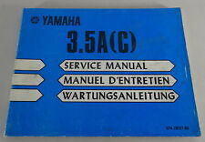 Manuale Officina/Manuale di Manutenzione Yamaha Fuoribordo 3.5A (C) Stand