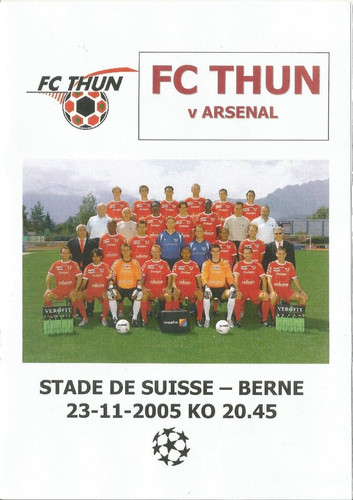 2005 thun v arsenal - 2005/06, fc