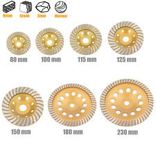 Segmento Diamantato Mola Tazza Disco Turbo Smerigliatrice Granito Ø 80-230 mm