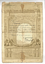 MUSSOLINI MEDAGLIA COMMEMORATIVA GLADIO ROMANO AFRICA ORIENTALE SOLO ATTESTATO