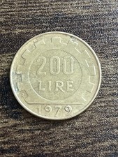1979 Italian Coin 200 Lire