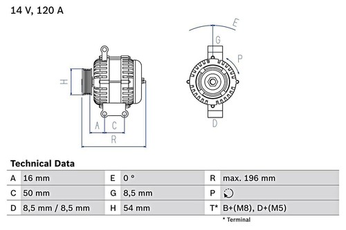 Generatore bosch per abarth - generatore,