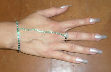 baciamano gioiello STRASS pp 29 bicolore BAGNO argento BACIA MANO BRACCIALE 