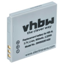 Batterie pour Canon Digital Ixus 30 255 HS 40 50 230HS 55 130 220HS 600mAh 3,6V