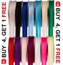 Nastro Satinato Acetato Bias Legatura Bobine Rotoli Doppia Faccia 25 Metri 19mm UK