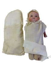 D73 Antica Bambola Testa In Porcellana