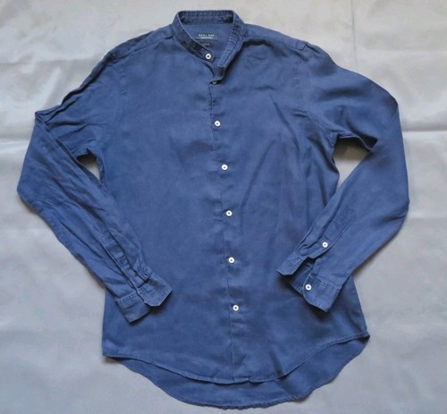 Zara camicia henley 100 - henley, lino