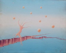 Serpietri Orlando (pittore). Quadro olio su tela del 1973 (cm.40 x cm. 50).