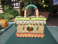 Borsa di paglia piccola stile