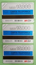 3 schede telefoniche
