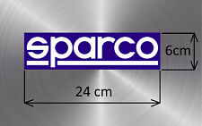 Adesivo Sparco Grande - 6x24 cm - per Auto, Moto, Camper, Furgoni, PC e Altro