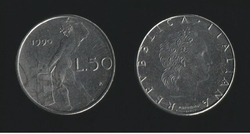 Italia repubblica moneta 50 - italia,