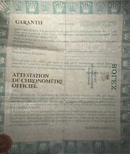 Rolex ORIGINAL 100% Warranty Garanzia Guarantie Certificate Paper Certificate
