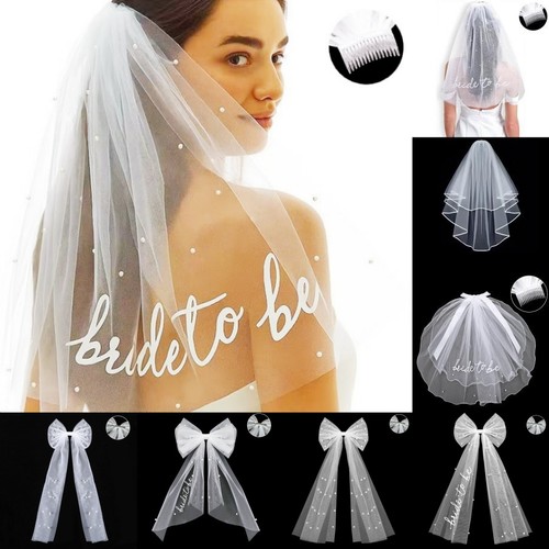 Bride perle fiocco velo - bride, perle/fiocco