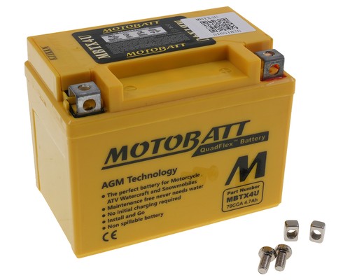 Batteria 7ah motobatt mbtx4u - 4,7ah,