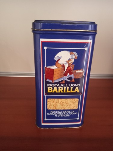 Scatola latta barilla pasta - in,