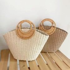 borsa di paglia mare/spiaggia/ Outfit Estivo-qualità eccellente