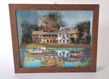 Antico quadro diorama - quadro, 3d