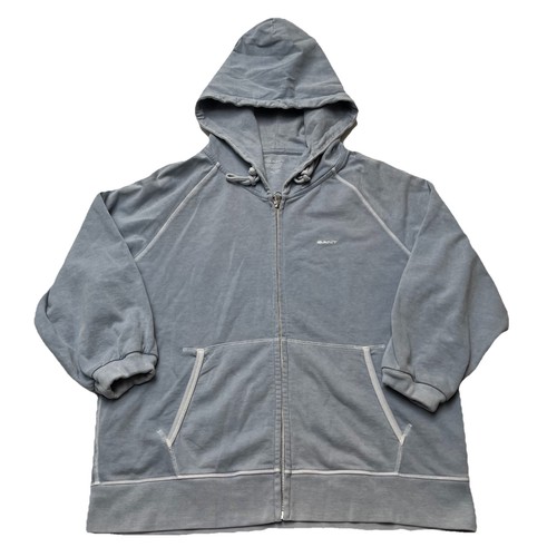 Felpa con cappuccio gant zip - con,