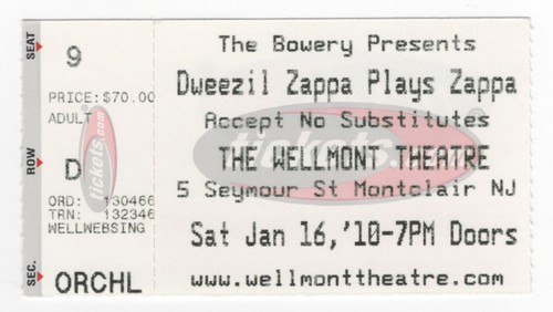 Biglietto teatro dweezil - biglietto,