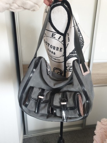Borsa luana grigia 100 pelle - borsa,