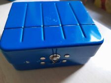 vecchio schedario resisto in metallo vintage - solo scatola schedario