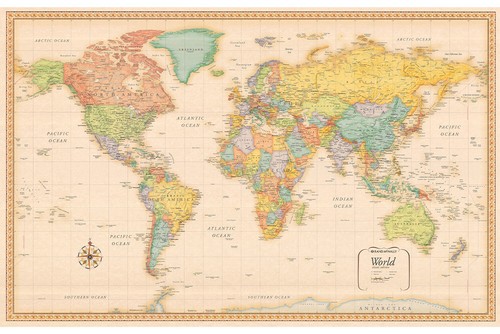 Poster stampa atlante - stampa, mappa