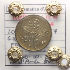 DN - Repubblica Italiana - 20 lire 1957 FDC - 13736