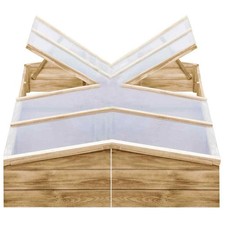vidaXL Serre 2 pz in Legno di