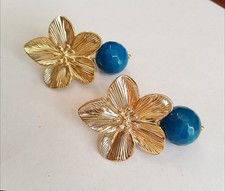 Orecchini Fiore E Agata Blu