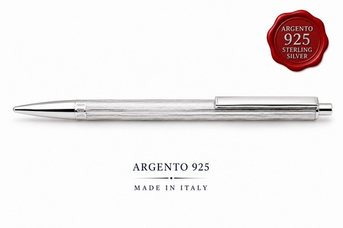 Penna sfera argento - sfera, massiccio