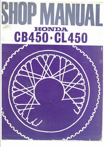 Manuale officina honda 450 - officina, cl