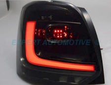 FANALI FARI POSTERIORI BLACK LED CON FIBRA OTTICA VW POLO 6R  06/2009 AL 03/2014