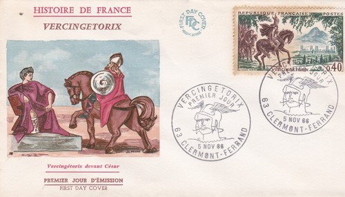Francia 1966 fdc vercingetorix - 1966,