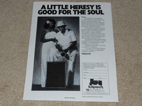 Klipsch heresy altoparlante - klipsch,