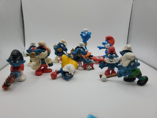 Lotto figurine puffi - lotto,
