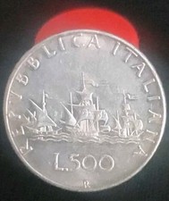Moneta Argento 500 Lire