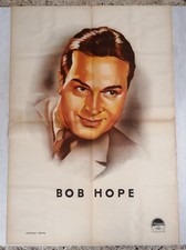 BOB HOPE - POSTER ANNI 50 - ARTERO ROMA - 100X70 CM - RARO - A