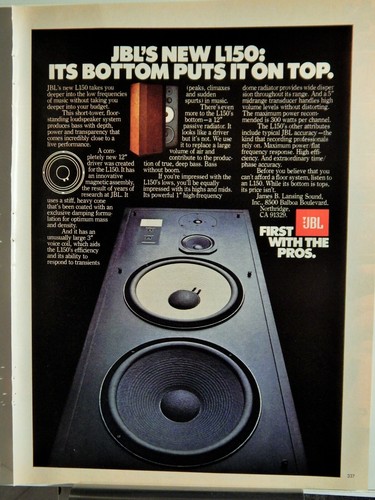 Jbl audiophile l150 - audiophile,