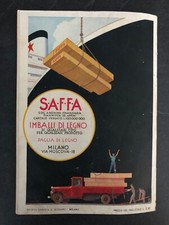 Pubblicità d'epoca 1936 reclame stampa pubblicitaria a piena pagina intera Saffa