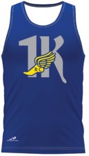 MAGLIETTE CANOTTA UOMO BLU PERFORMANCE - 1KRC - RUN 1000 MILES CHALLENGE